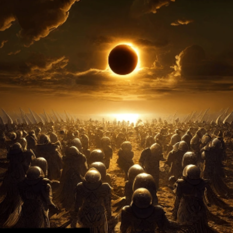 3D Wallpaper Solar Eclipse Totality Series I SKU# WAL0432